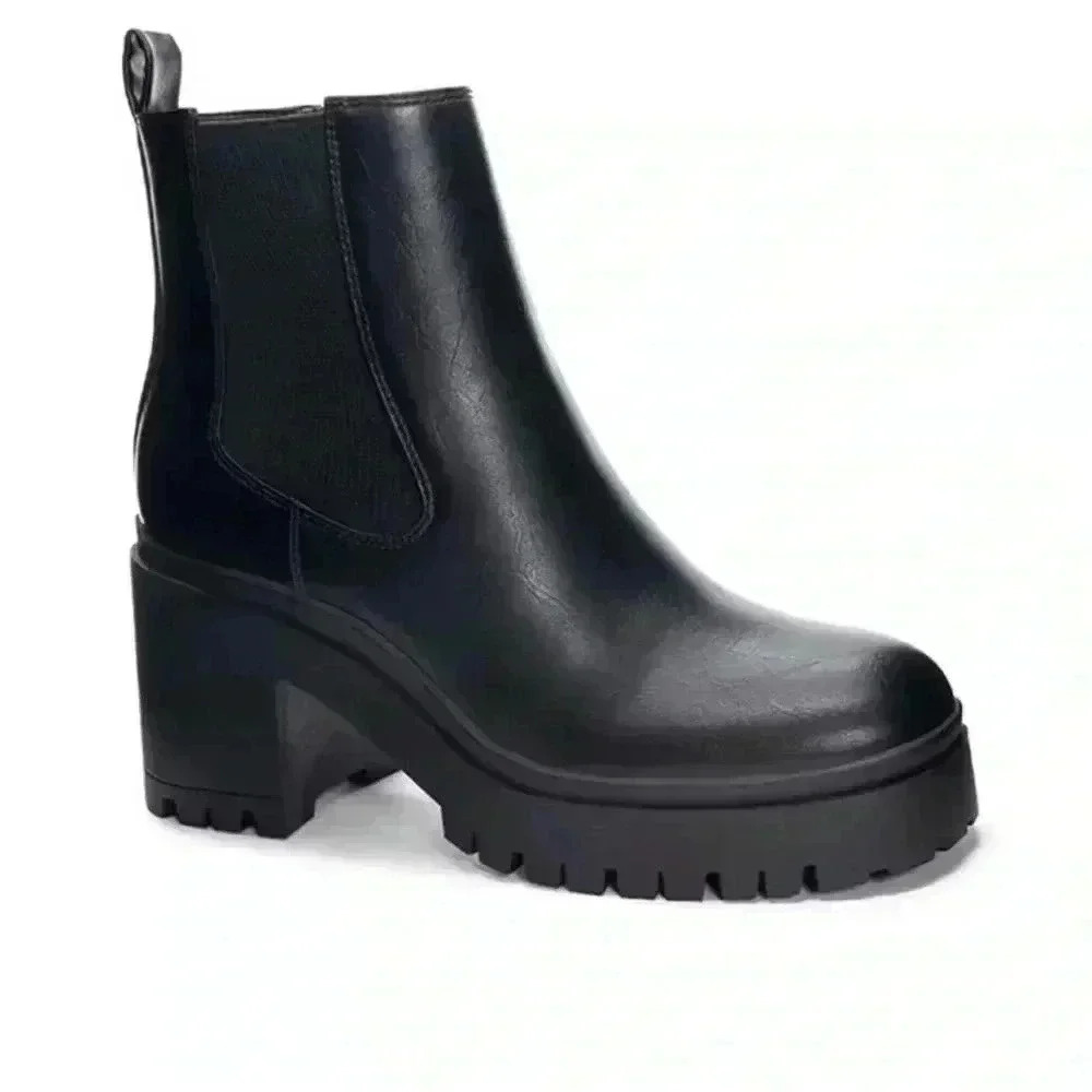 Dirty Laundry Rabbit Chelsea Black Platform Heel